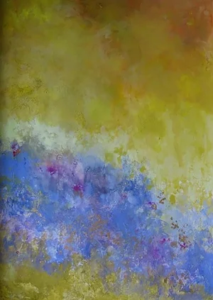 Crepuscule, Acrylic on Paper Mounted on Canvas by Lois Gold