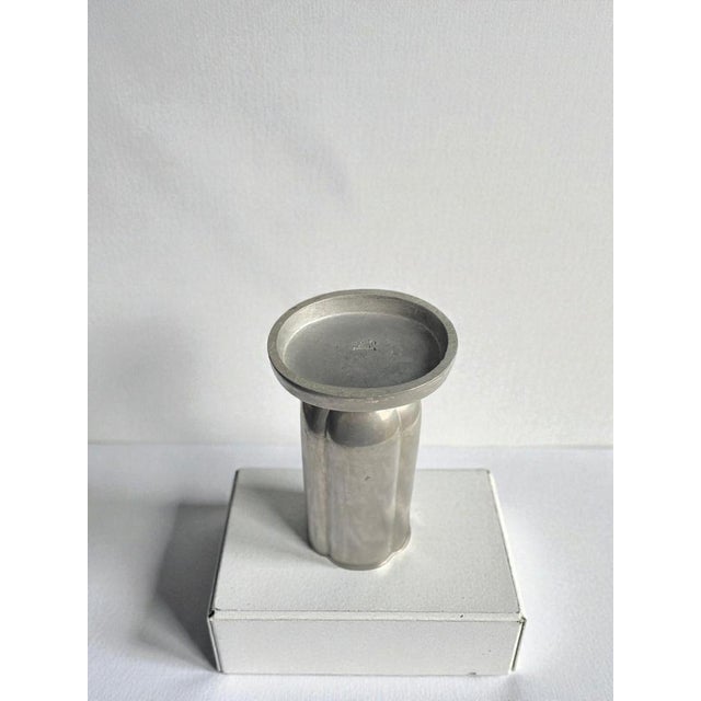 Metal Swedish Art Deco Pewter Vase from Gab, 1939 For Sale - Image 7 of 11