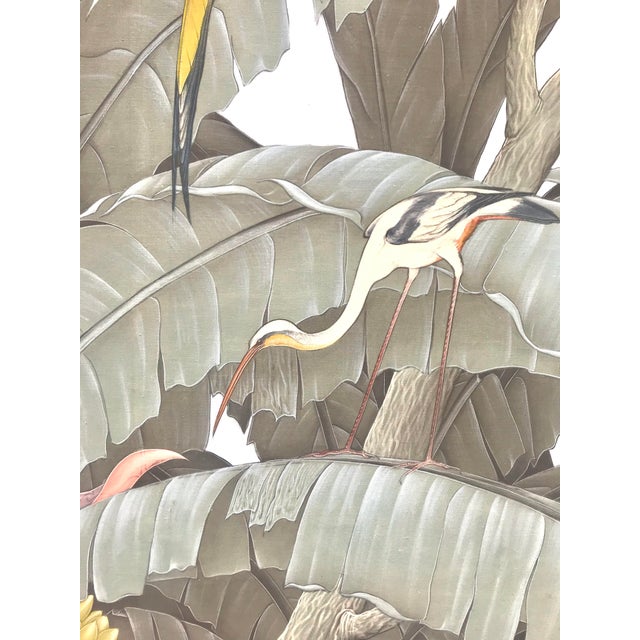 Figurative 1980s Original Botanical - Tropical Acrylic Painting For Sale - Image 3 of 5