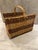 French Wicker Handled Log Holder For Sale - Image 4 of 5