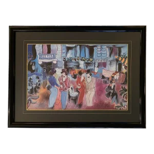 Art Deco Style Art Print by Zule Moskowitz in the Manner of Toulouse-Lautrec