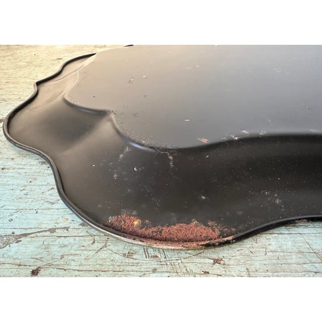 Vintage Georges Briard Hand Painted Tole Tray of Candelabra at 5 O'Clock For Sale - Image 9 of 9