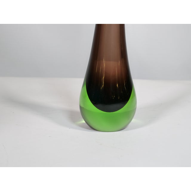 1970s Murano Sommerso Glass Vase by Flavio Poli, 1970 For Sale - Image 5 of 6