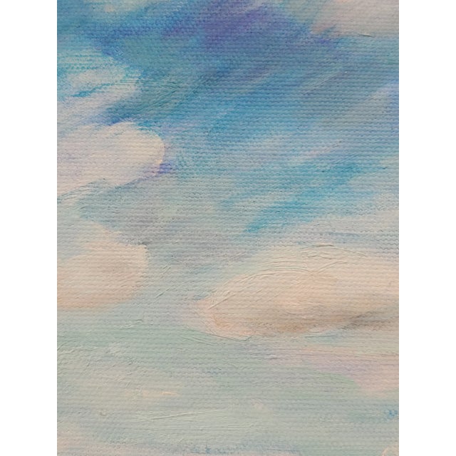 Modern Late 20th Century Impressionist Landscape Painting, Framed For Sale - Image 3 of 4