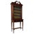 Antique Early 20th Century English Walnut Display Cabinet For Sale - Image 4 of 13