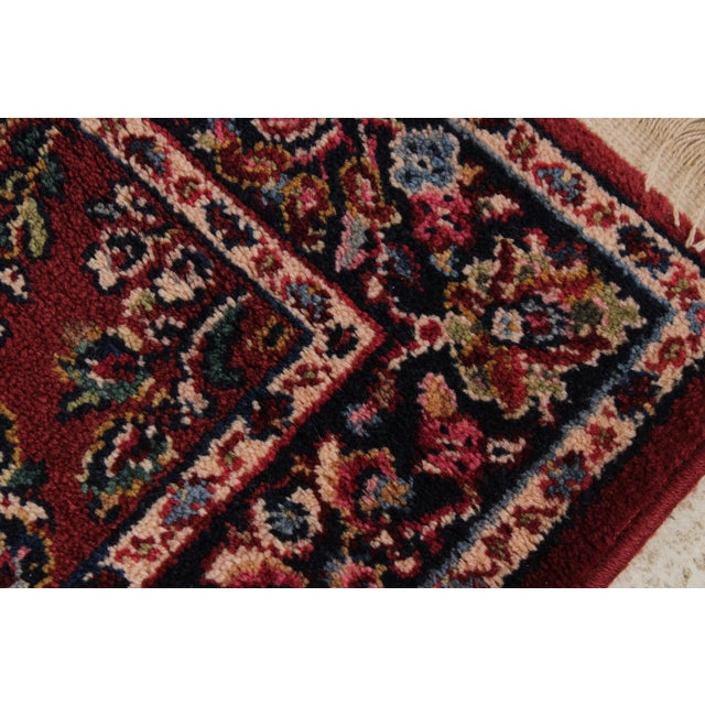 Karastan Red Sarouk Approx: 2’6” X 4’3” Area Rug For Sale - Image 10 of 14