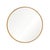 Contemporary Matthew Izzo Home Talia Brass & Marble Round Pedestal Accent Table With Inset Mirror Top For Sale - Image 3 of 5