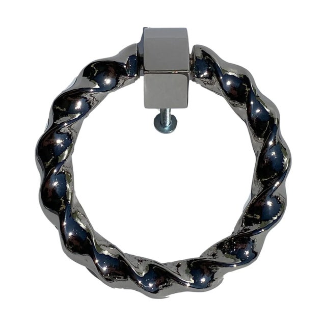 (4) Beautiful nickel twisted cabinet pulls.