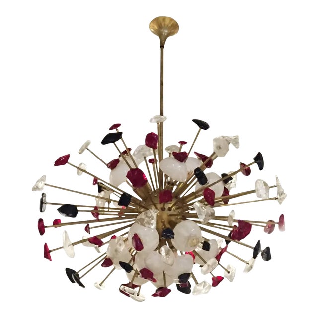 Incredible Mid-Century Modern Italian Sputnik Chandelier For Sale
