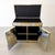 American 1970s Paul Evans Cityscape Chrome and Brass Bar Cabinet For Sale - Image 3 of 12
