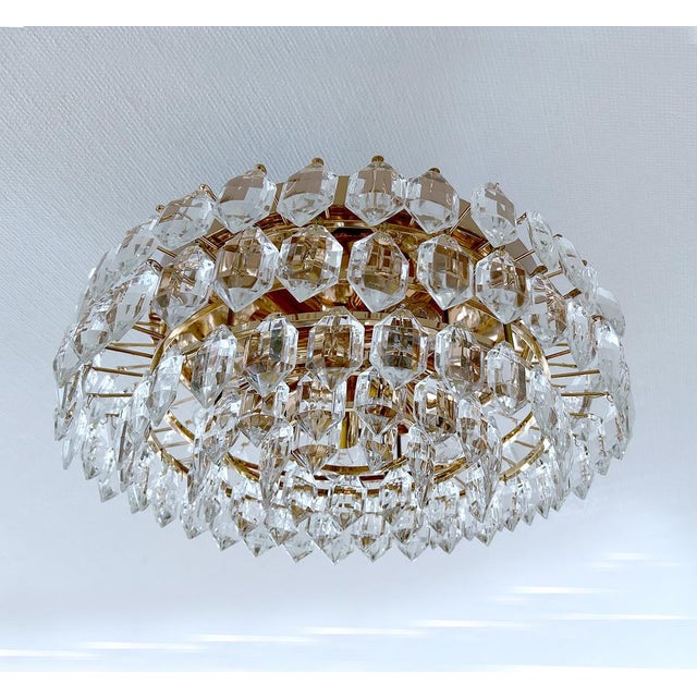 Vintage Gilded Ceiling Light from Bakalowits & Söhne, 1970s For Sale - Image 15 of 16