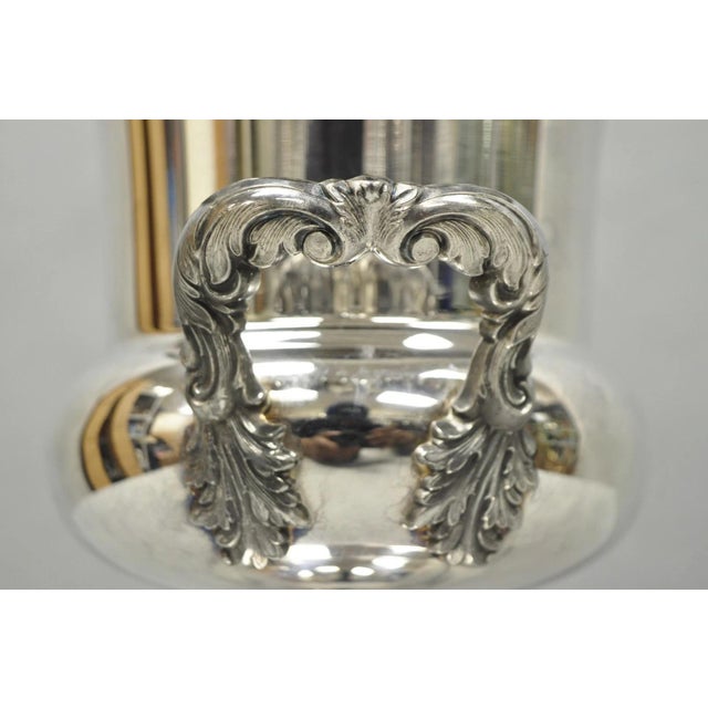 Silver Vintage Poole Regency Silver Plated Trophy Cup Urn Champagne Chiller Ice Bucket For Sale - Image 8 of 14