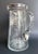 Early 20th Century Art Deco Sterling Silver Inlay Etched Glass Pitcher For Sale - Image 5 of 12