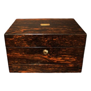 English C. 1835 Coromandel Jewelry Box For Sale