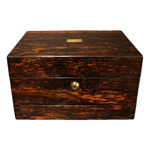 English C. 1835 Coromandel Jewelry Box For Sale