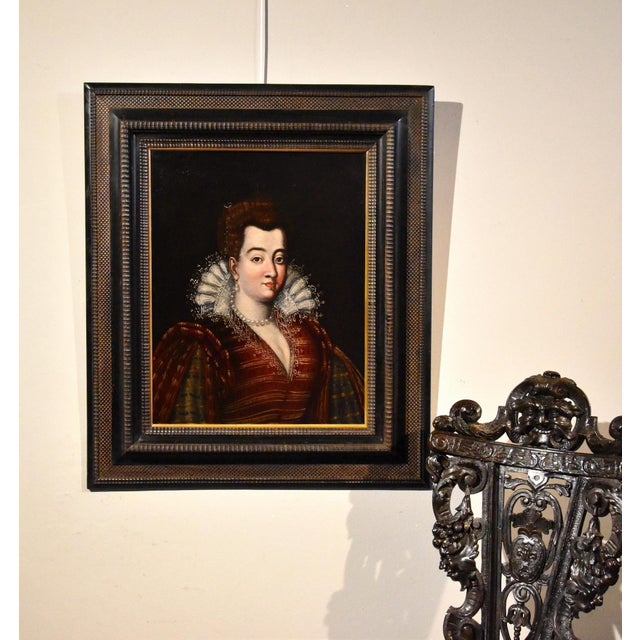 Scipione Pulzone / Il Gaetano, Portrait of Bianca Cappello, 1590, Oil on Canvas For Sale - Image 10 of 11