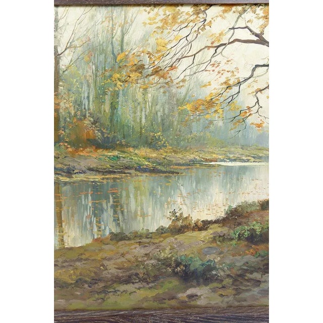 Kees Terlouw, Autumn Landscape, 1910, Canvas Painting, Framed For Sale - Image 5 of 10
