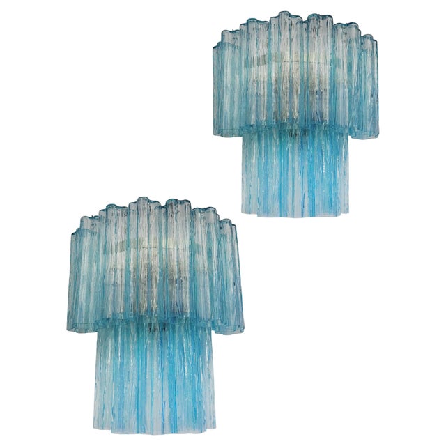 Murano Glass Tube Wall Sconces, 1990, Set of 2 For Sale - Image 17 of 17