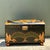 Vintage Crackle Finish Lounging Tiger Trunk For Sale - Image 4 of 12