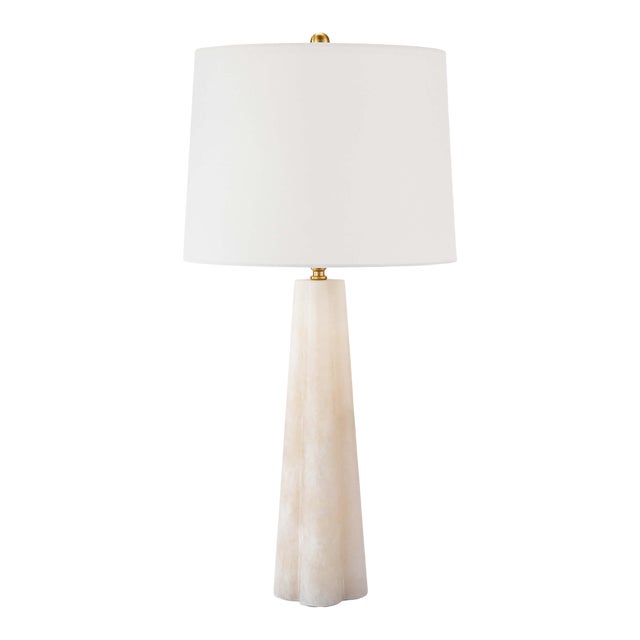 Regina Andrew Quatrefoil Alabaster Table Lamp Small For Sale