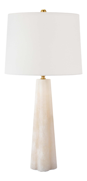Regina Andrew Quatrefoil Alabaster Table Lamp Small