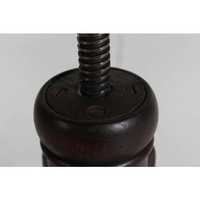 Steam Bent Beech Stool with New Sheepskin Seat, Early 1900s For Sale - Image 11 of 12