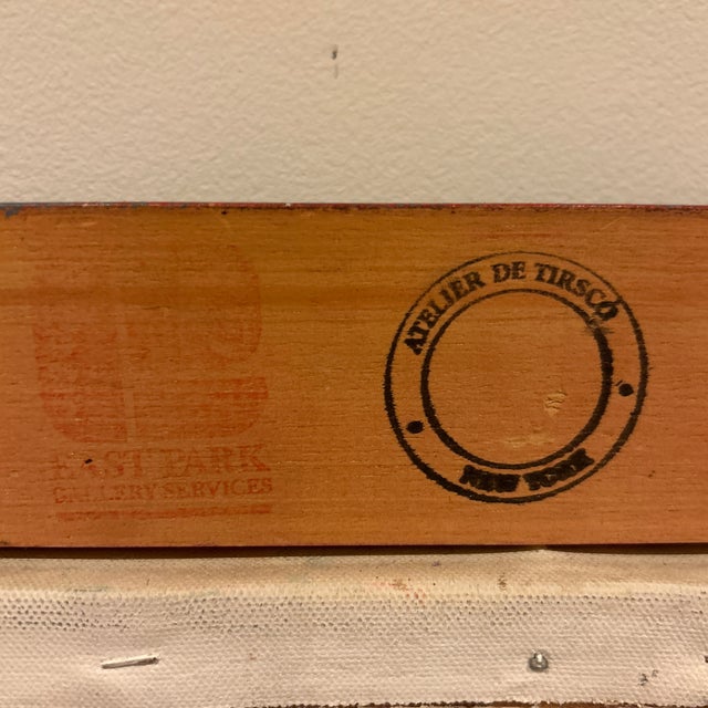 Large Original Mid Century Painting by Tircso For Sale - Image 11 of 12