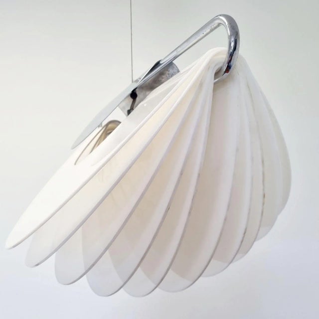 Silver Italian Spicchio Pendant Lamp by Ermanno Lampa & Sergio Brazzoli for Guzzini, Italy, 1970s For Sale - Image 8 of 14