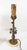 20th Century Italian Floral Tole Ware Style Metal Boudoir Table Lamp With Distressed Shade For Sale In New York - Image 6 of 12