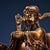 1980s Antique Chinese Gilt Bronze Dragon King Statue With Polychrome Paint For Sale - Image 5 of 10