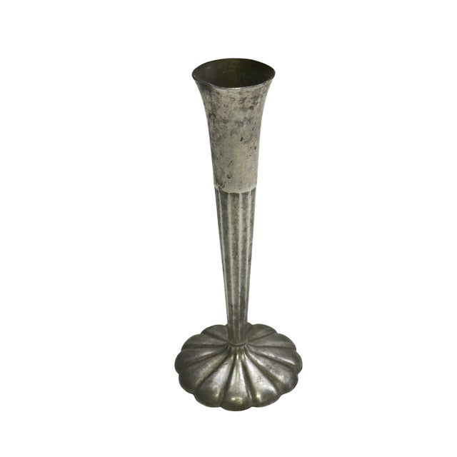 Just Andersen Model 765 Danish Art Deco Pewter Bud Vase, 1920s For Sale - Image 6 of 9
