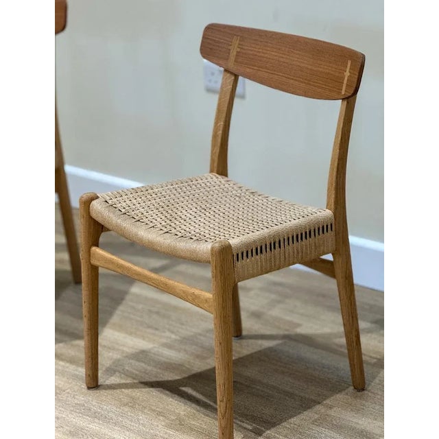 Mid-Century Modern CH23 Dining Chairs by Hans J. Wegner for Carl Hansen & Søn, 1950s, Set of 8 For Sale - Image 3 of 18