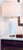 Contemporary Arteriors Waterson White Column Table Lamp For Sale - Image 3 of 3
