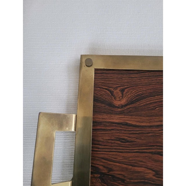 1970s Mid-Century Gold-Plated Brass Tray, 1970s For Sale - Image 5 of 11