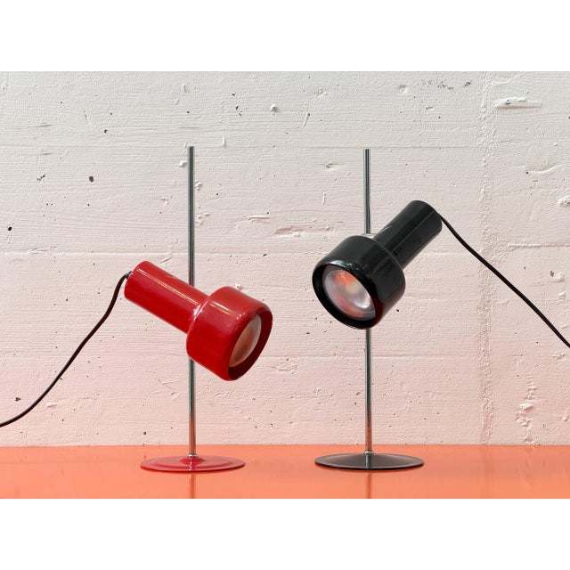 Mid-Century Red Table Lamp with Spotlight Effect, 1970s For Sale - Image 16 of 17