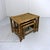 Set of 3 lovely rattan and wicker nesting tables. Rattan frame, wicker table tops. 1970’s. In good condition, light wear...