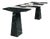 Alcm Rectangular Dining Table in Verde Alpi and Carrara Marbles by Bufalini Design For Sale