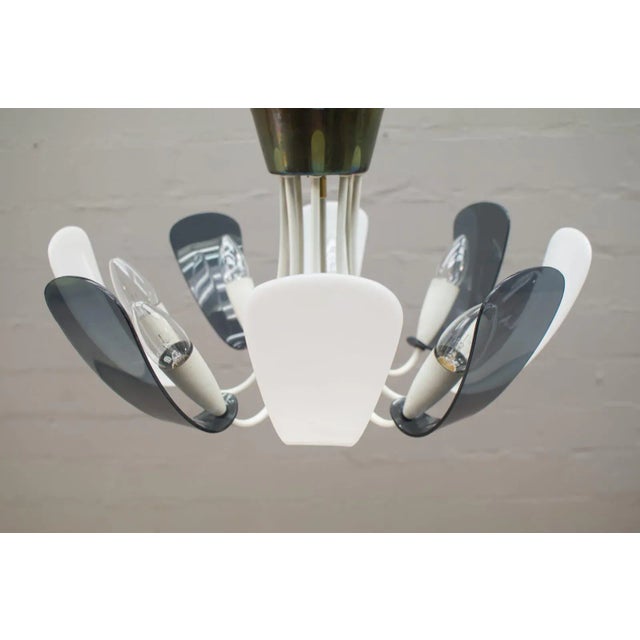 Acrylic Glass and Brass Sputnik Lamp, 1950s For Sale - Image 11 of 11