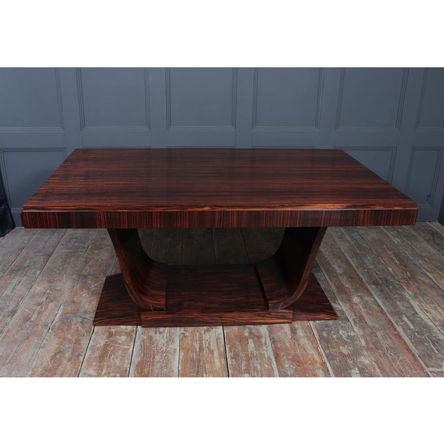 Art Deco French Dining Table in Macassar Ebony, 1925 For Sale - Image 15 of 18