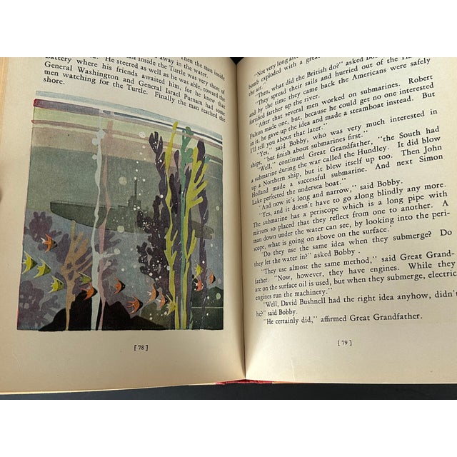 Orange Vintage Illustrated Children's Book For Sale - Image 8 of 12