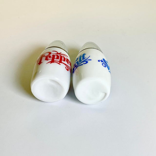 Mid-Century Boho Chic Americana Cafe Salt & Pepper Shakers - A Pair. For Sale - Image 6 of 8