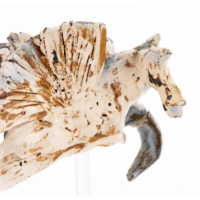 Brutalist Glazed Ceramic Horse Sculptures, 3 For Sale In New York - Image 6 of 14