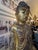 Antique Carved Wood Bejeweled Burmese Mandalay Standing Buddha Sculpture For Sale - Image 9 of 11