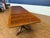 Leighton Hall Furniture Large 14 Ft. Traditional Multi-Banded Mahogany Dining/Banquet Table by Leighton Hall - Showroom Sample For Sale - Image 4 of 16