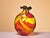 Large Murano glass vase, signed "Toso Murano," produced by the renowned Toso glassworks, vintage from the 1980s. The...