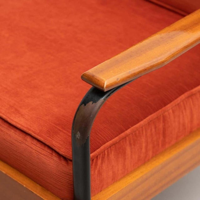 Vintage Easy Chair in the style of Jean Prouvé, 1950s, Set of 2 For Sale - Image 13 of 15