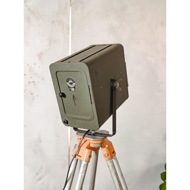 Industrial Electric Patt 45 Theater Spotlight on Tripod Floor Lamp from Strand, 1960s For Sale - Image 10 of 17