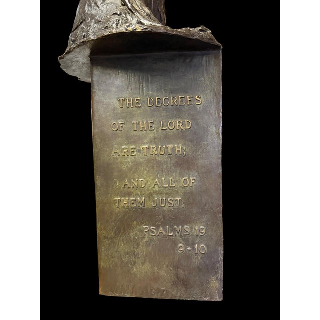 Metal A Limited Edition Patinated Sculpture of Moses For Sale - Image 7 of 12