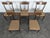 Vinatge Scandinavian Brown Chairs, Set of 5 For Sale - Image 3 of 11