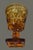 Indiana Glass Company Vintage Six Ornate Indiana Amber Glass Wine Goblets Glasses For Sale - Image 4 of 6